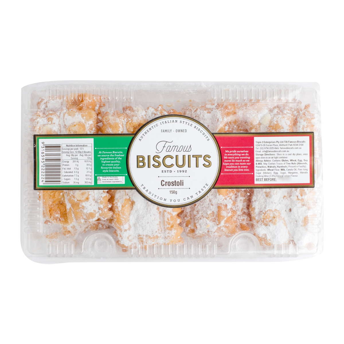 Famous Biscuits Crostoli 150g