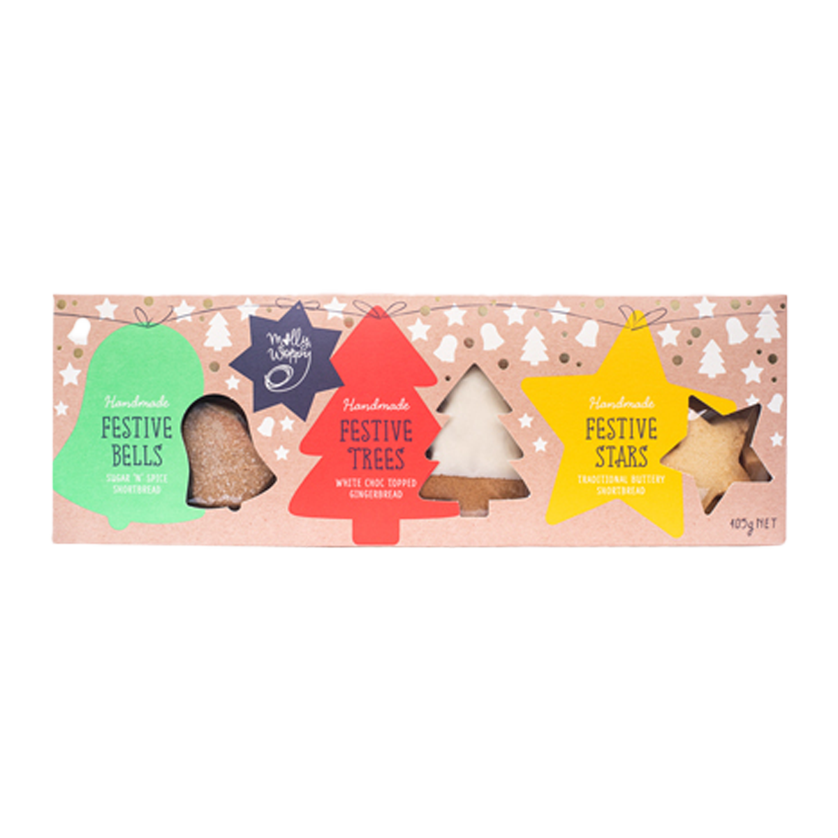 Molly Woppy Festive Cookie Trio Pack 405g