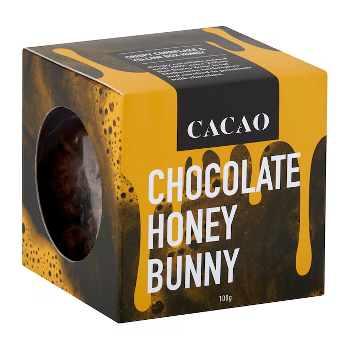 Cacao Milk Chocolate Honey Bunny 100g