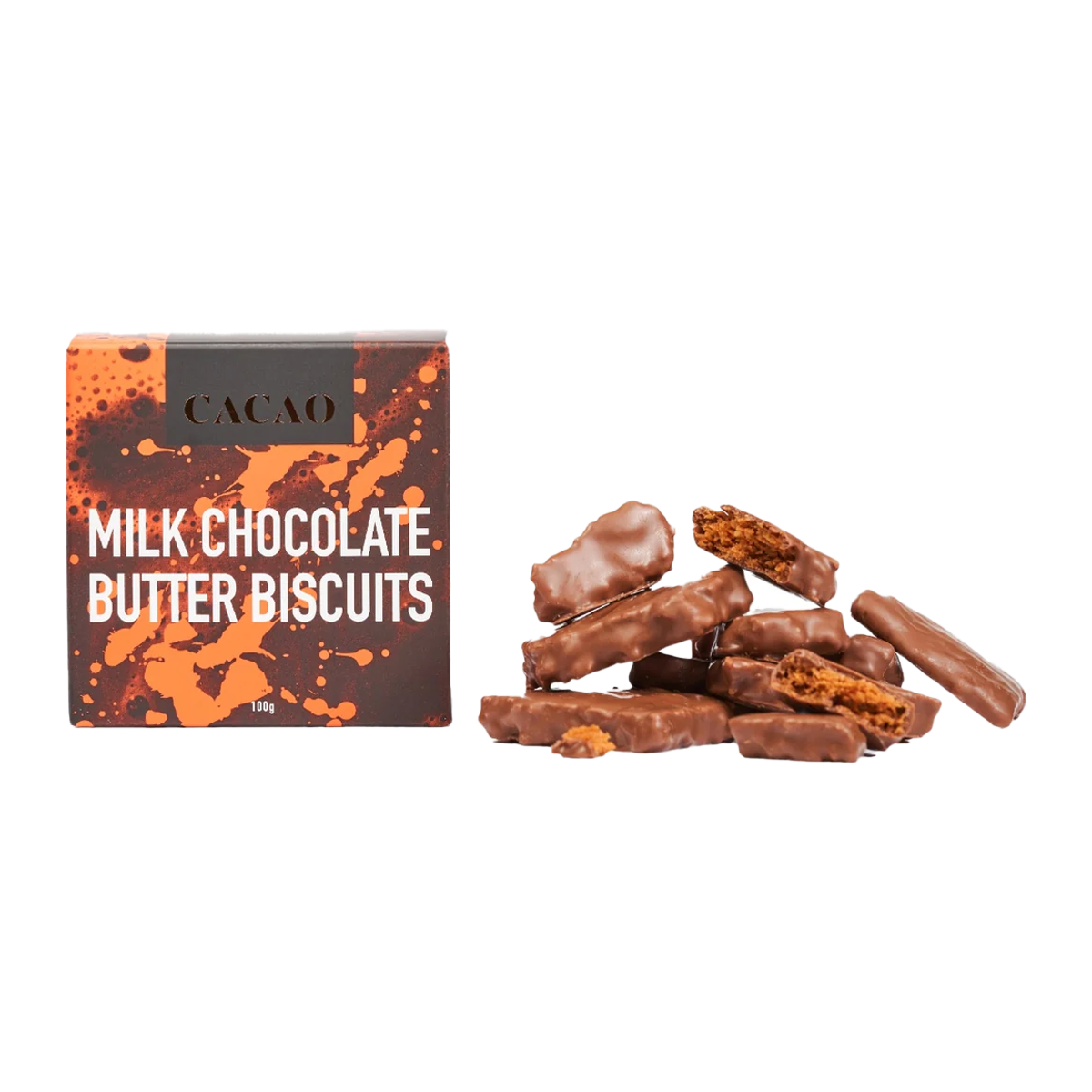 Cacao Biscuits Milk Chocolate Butter 100g