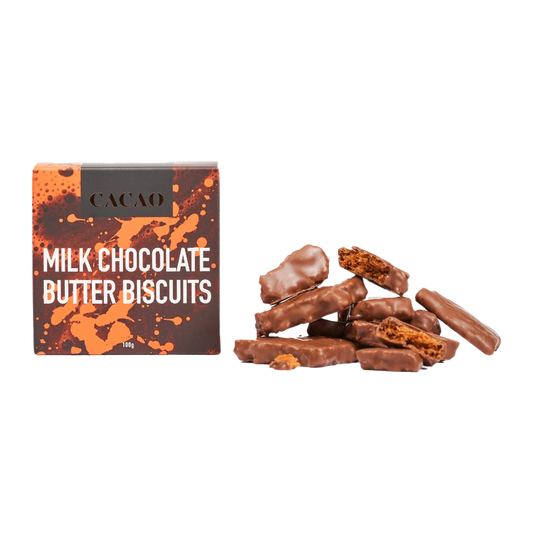 Cacao Biscuits Milk Chocolate Butter 100g