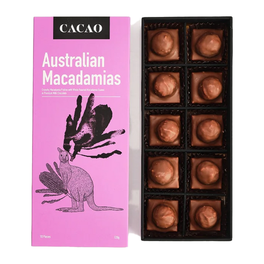 Cacao Milk Chocolate Macadamia Gift Box x10 120g