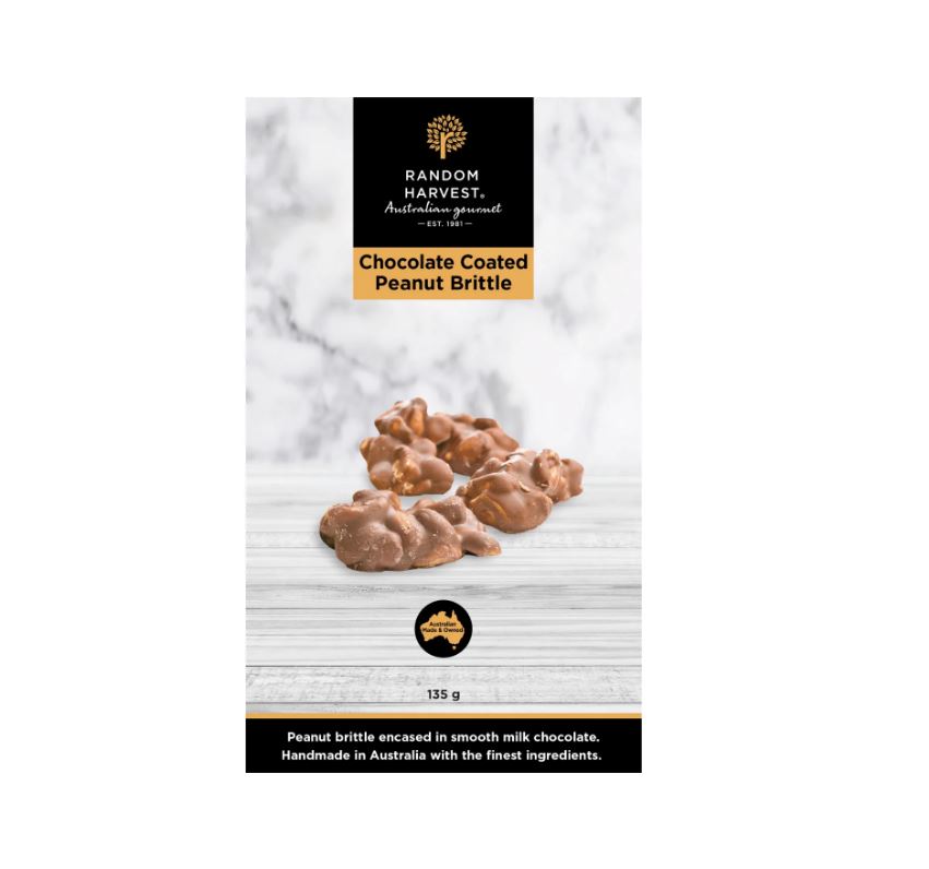 Random Harvest Chocolate Coated Peanut Brittle 135g