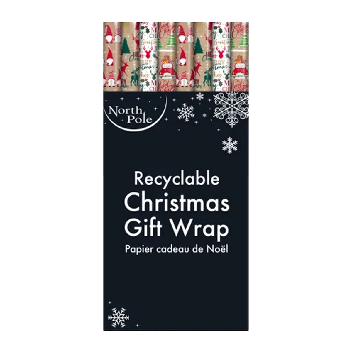 Eurowrap Gift Wrap Kraft Christmas 4m