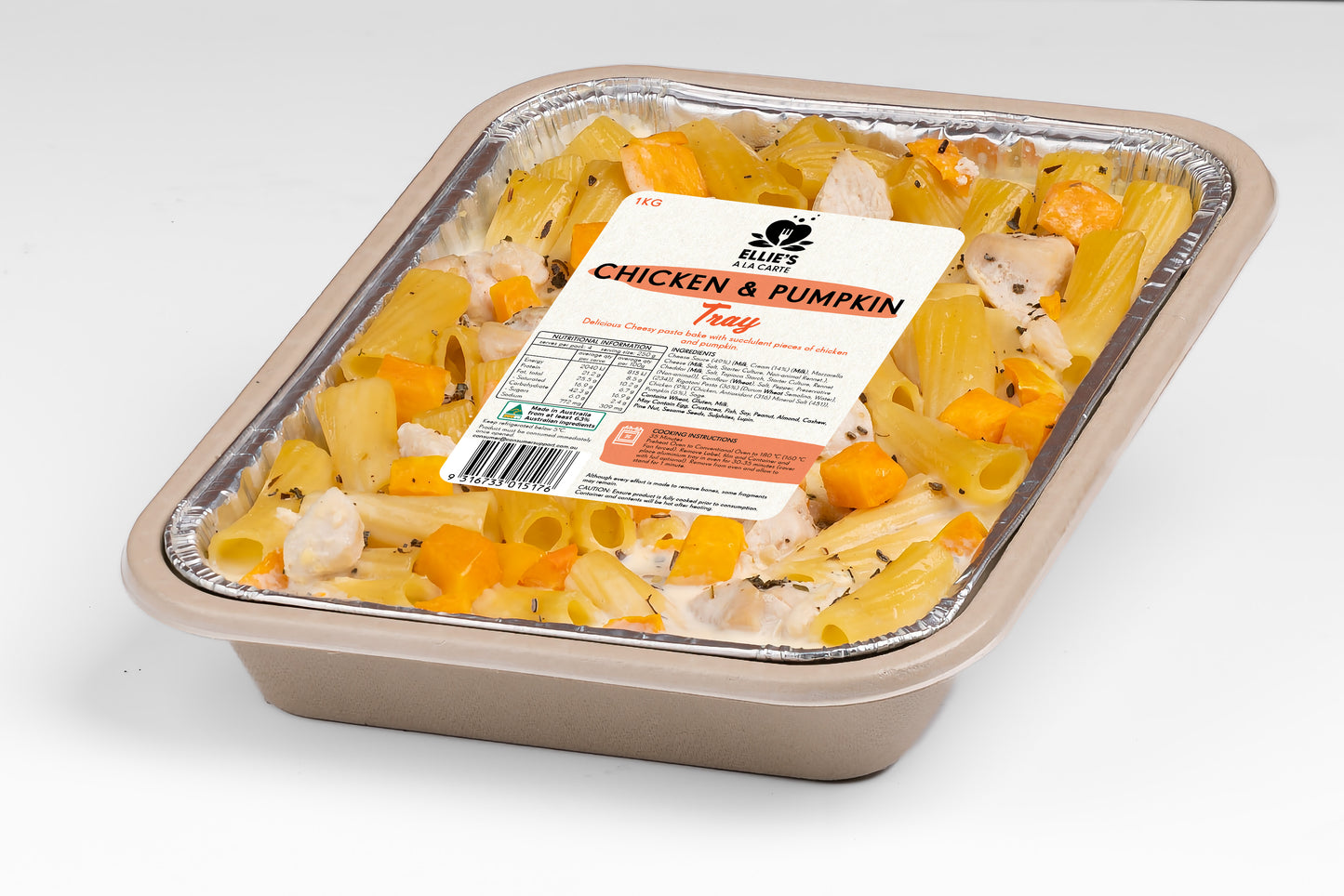 Ellies Ala Carte Chicken and Pumpkin Tray 1kg