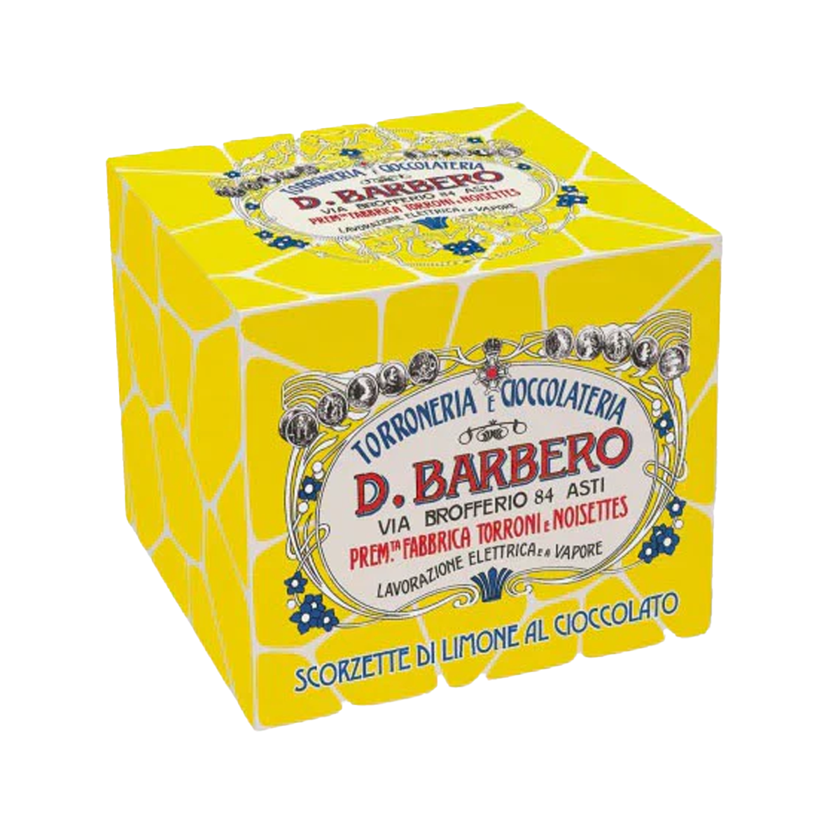 Barbero Candied Lemon Skins Covered with Dark Chocolate 150g