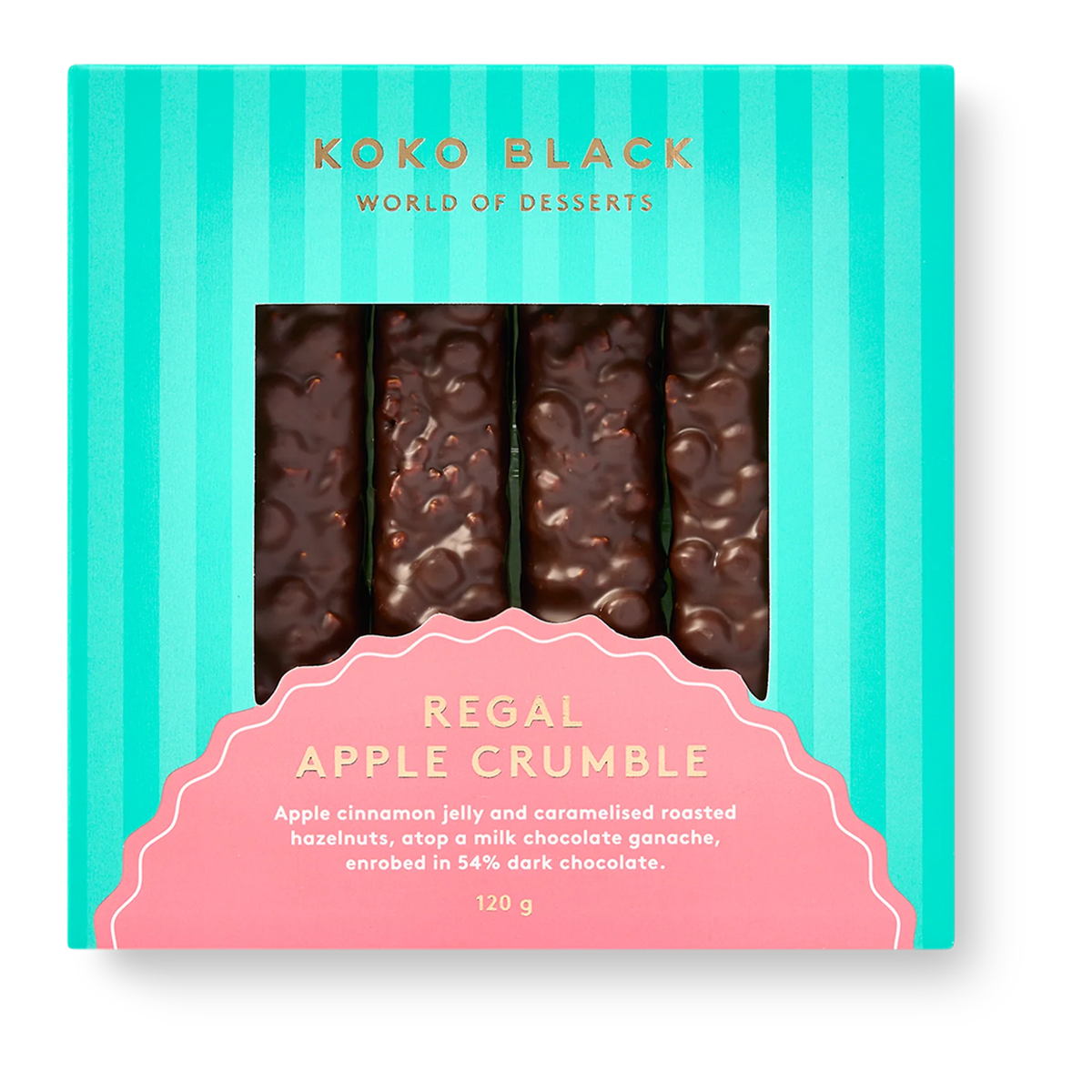 Koko Black Regal Apple Crumble Bars 120g