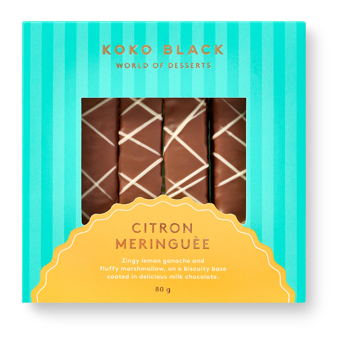 Koko Black Citron Meringue Bars 80g