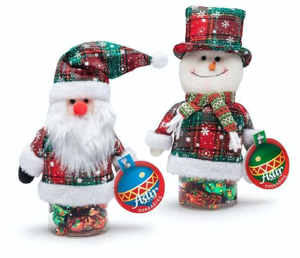 Astir Santa Snowman Jar 100g