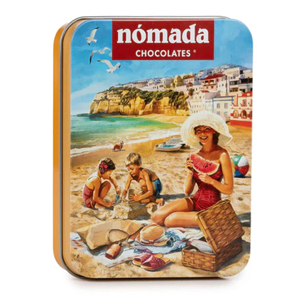 Nomoda Milk Chocolate Beach Tin 50g