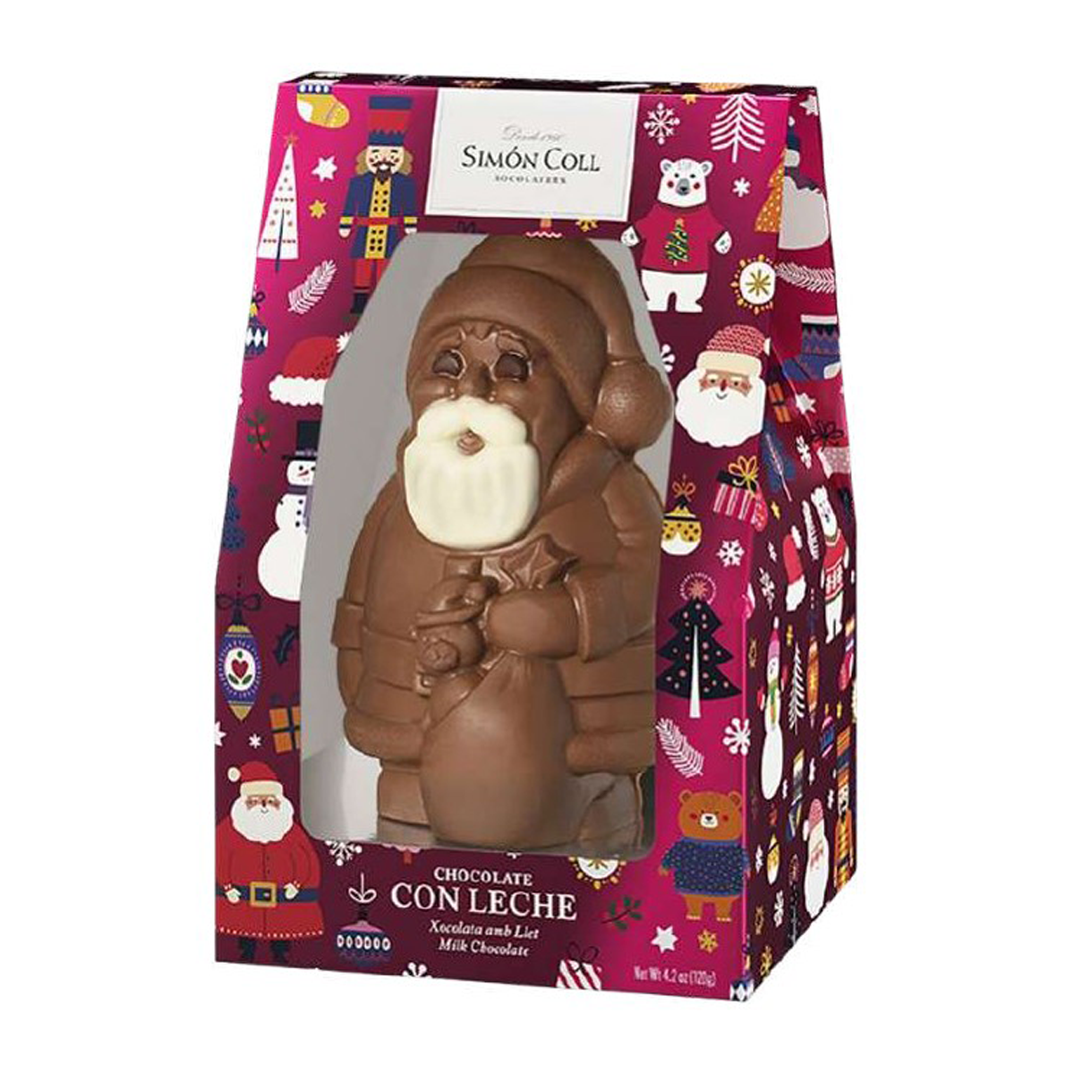 Simon Coll Milk Choc Santa Box 120g