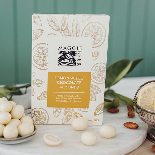 Maggie Beer Almonds Lemon White Chocolate 140g