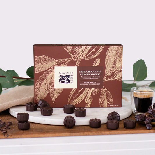 Maggie Beer Belgian Wafers Dark Chocolate 130g