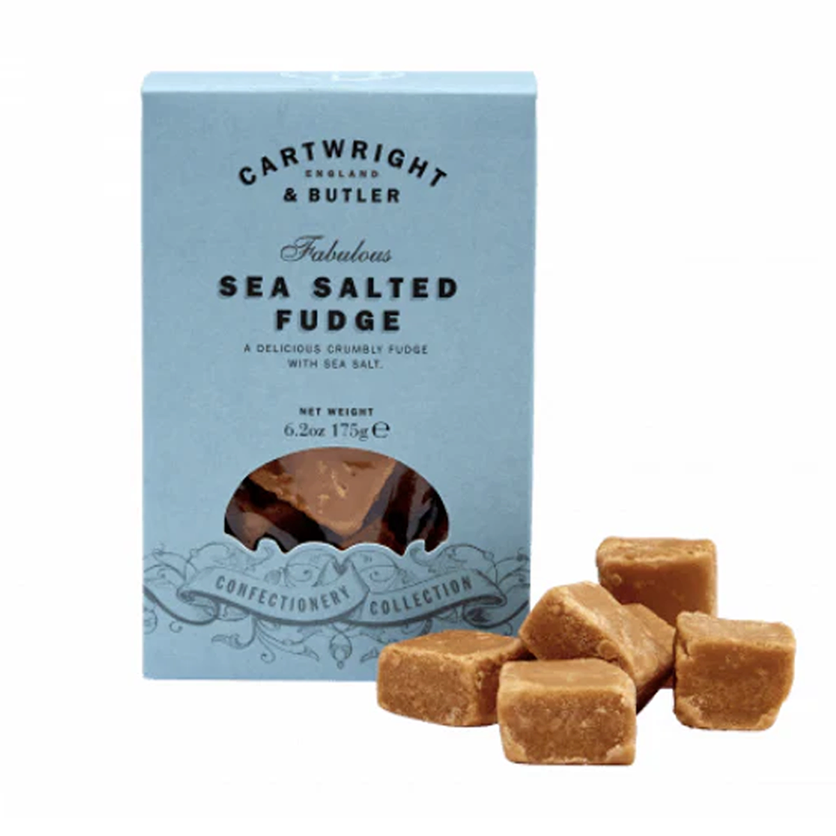 Cartwright and Butler Sea Salt Fudge Box 175g