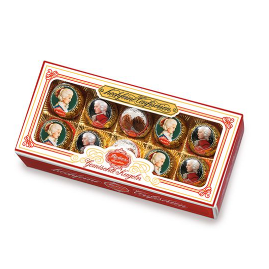 Reber Mixed Milk and Dark Chocolate Mozart Box 200g