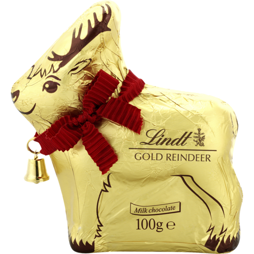 Lindt Milk Chocolate Gold Reindeer 100g