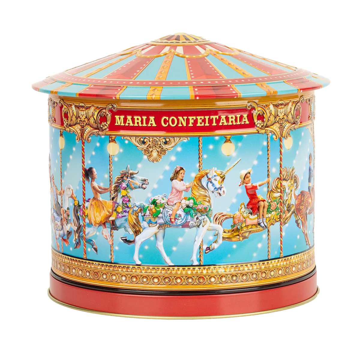 Maria Confeitaria Musical Carousel Tin Biscuits 250g