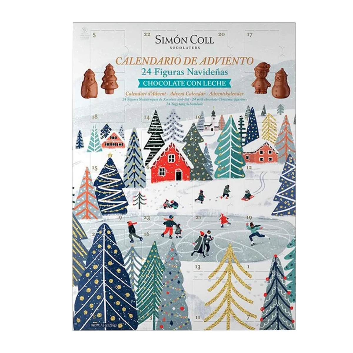 Simon Coll Milk Chocolate Advent Calendar 216g