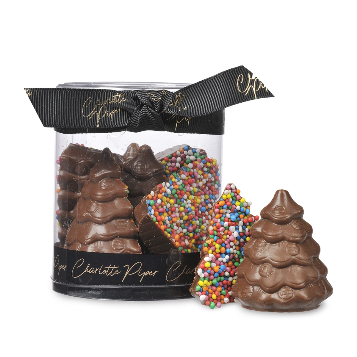 Charlotte Piper Milk Chocolate Christmas Sprinkle Tree 100g