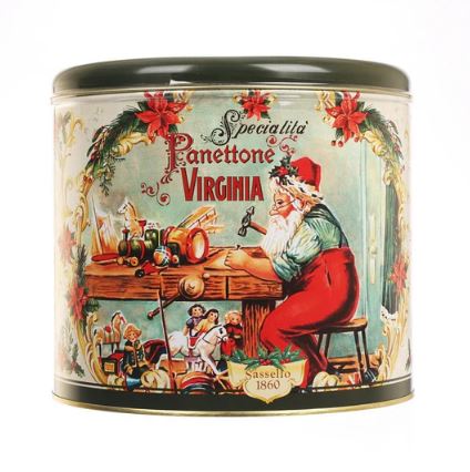 Virginia Panettone Santa Tin 1kg