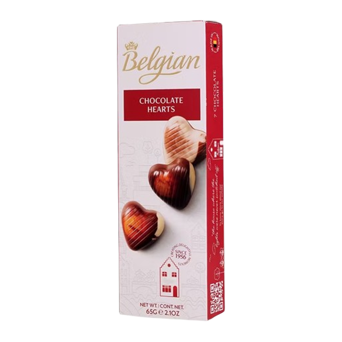 The Belgian Hearts Milk 65g