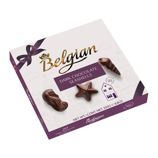 The Belgian Dark Chocolate Seashells 250g