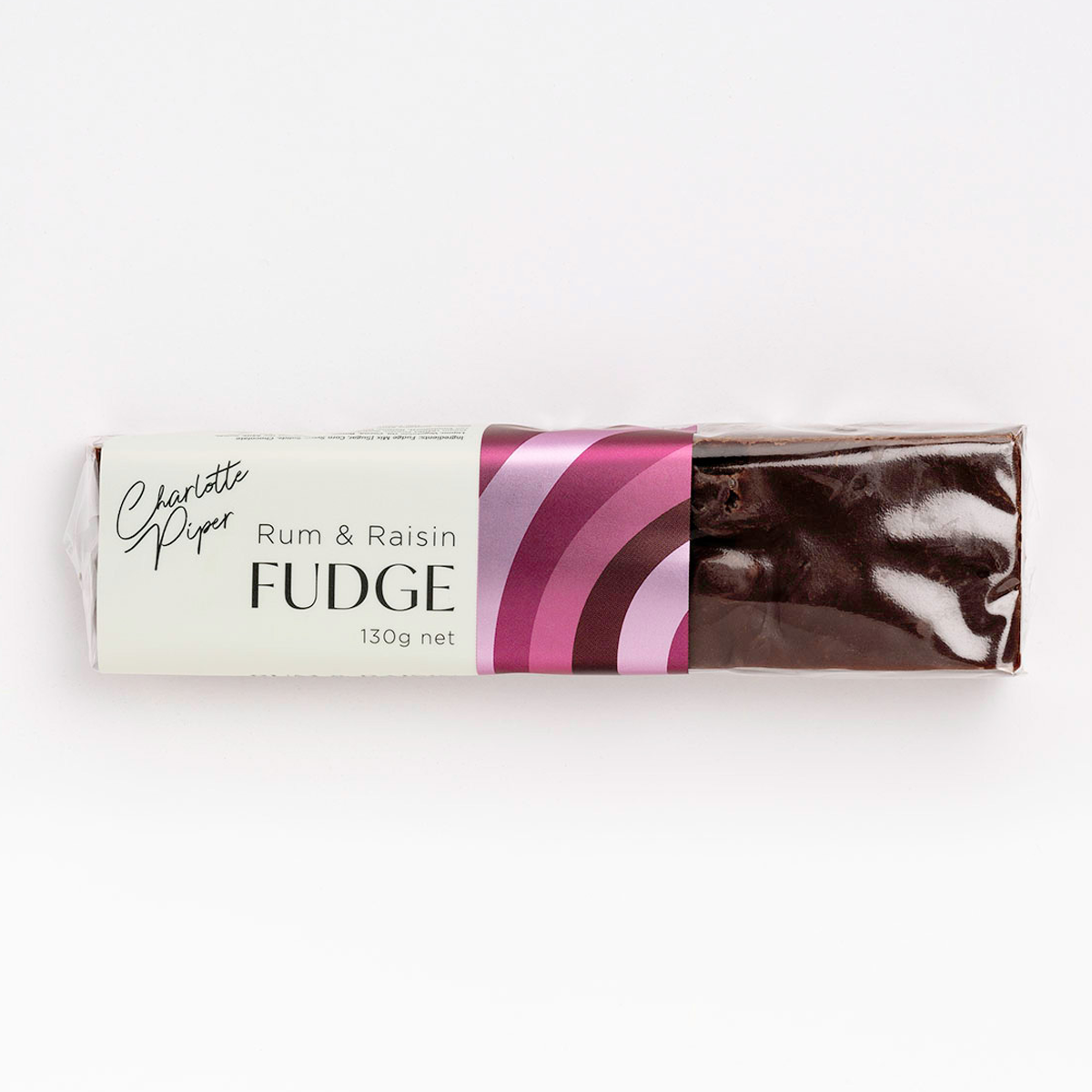 Charlotte Piper Rum Raisin Fudge 130g