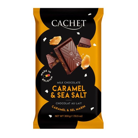 Cachet Milk Chocolate Caramel & Sea Salt 300g