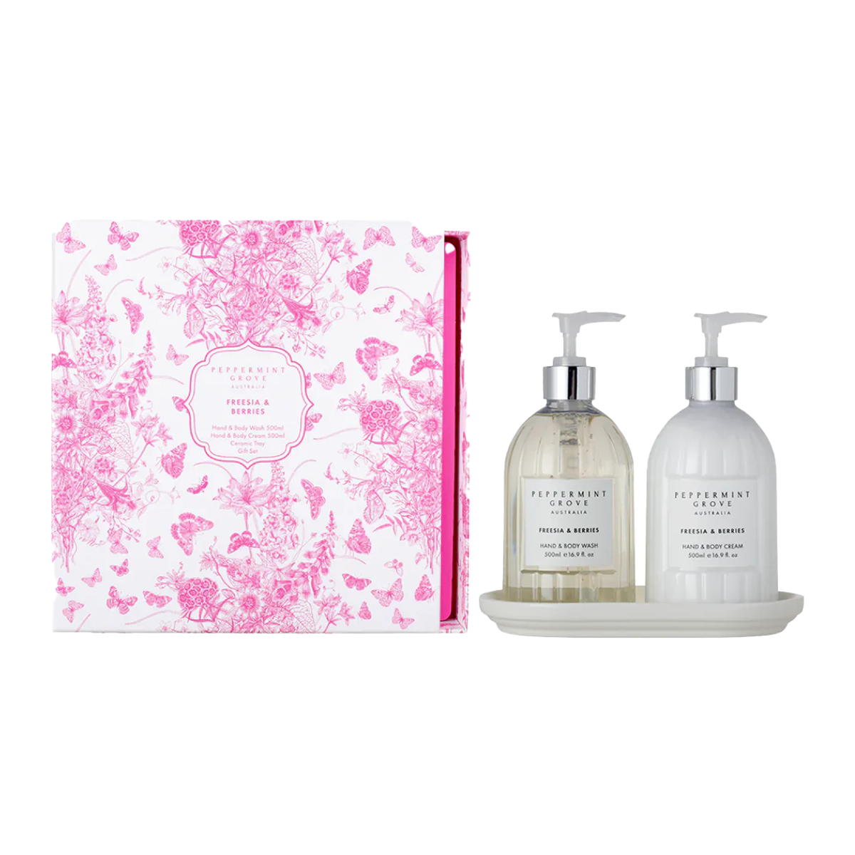 Peppermint Grove Hand & Body Wash and Cream Set 500ml