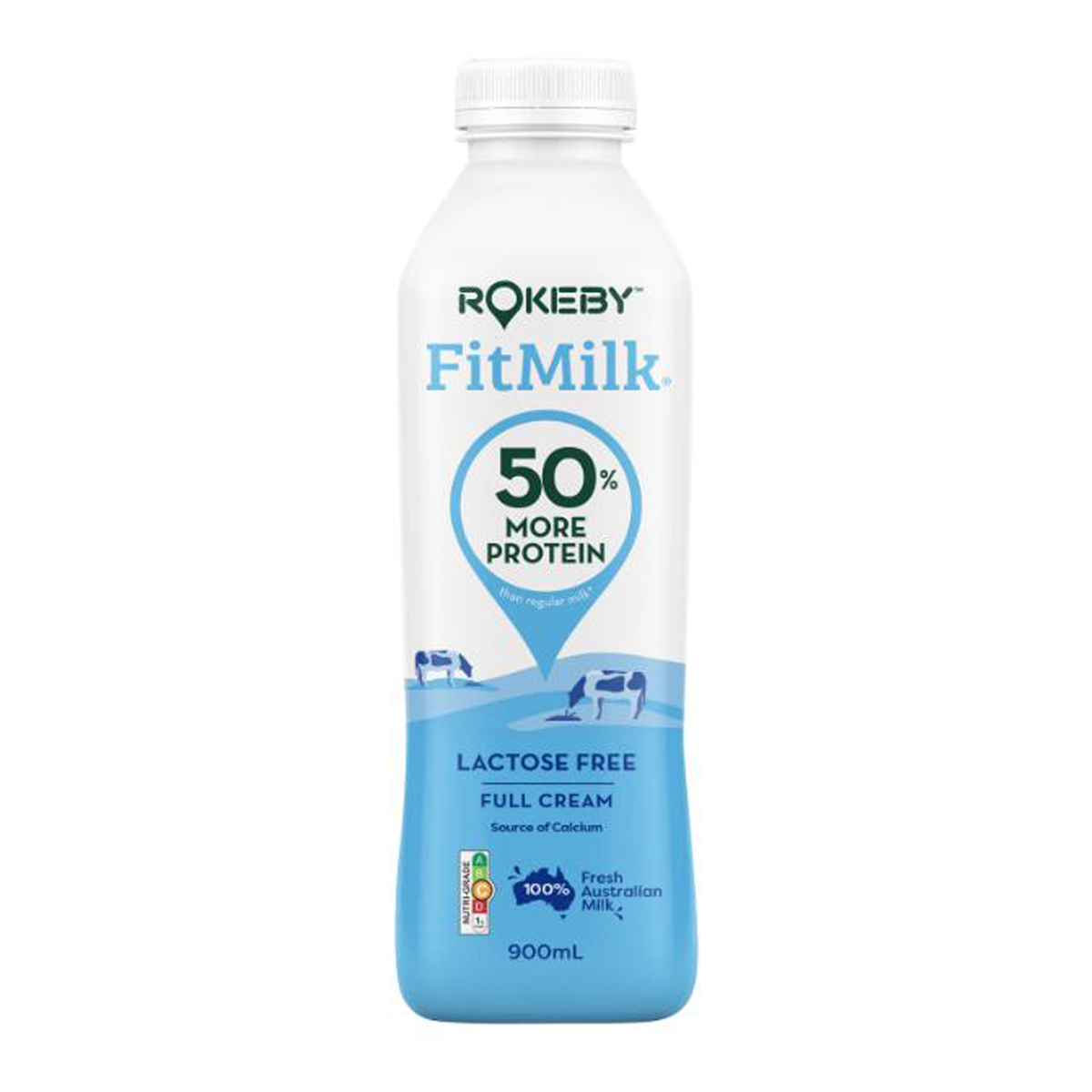 Rokeby Lactose Free Fit Milk Full Cream 900ml