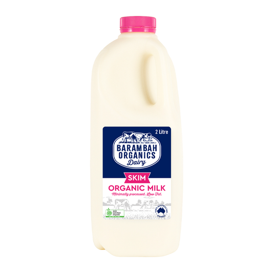 Barambah Organics Unhomogenised Skim Milk 2L