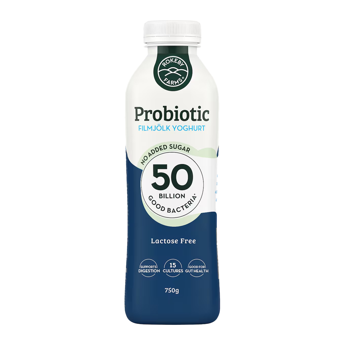 Rokeby Probiotic FilmJölk Yoghurt Lactose Free 750ml