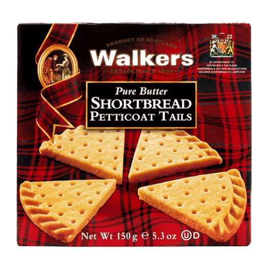 Walkers Shortbread Biscuits Pure Butter Petticoat Tails 150g