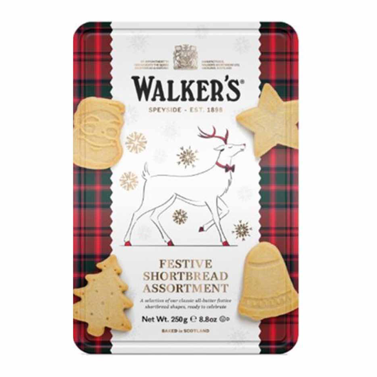 Walkers Shortbread Reindeer Tin 250g