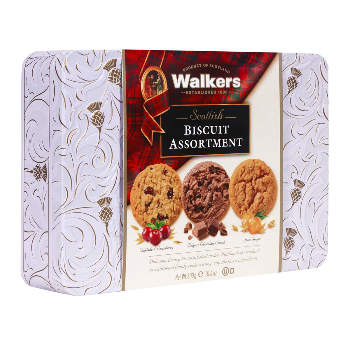 Walkers Shortbread Biscuits Assorted Tin 300g