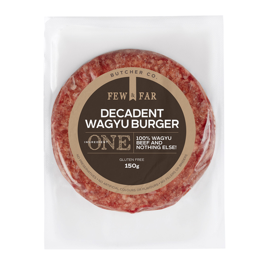 Few and Far Decadent One Ingredient Wagyu Beef Burger 150g