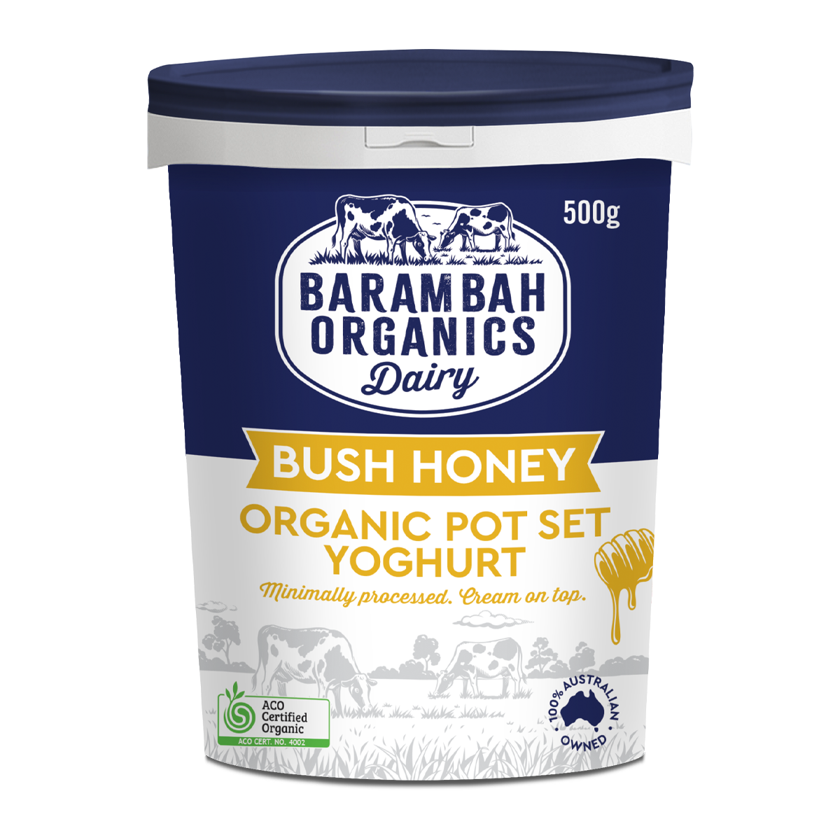 Barambah Organics Bush Honey Yoghurt 500g