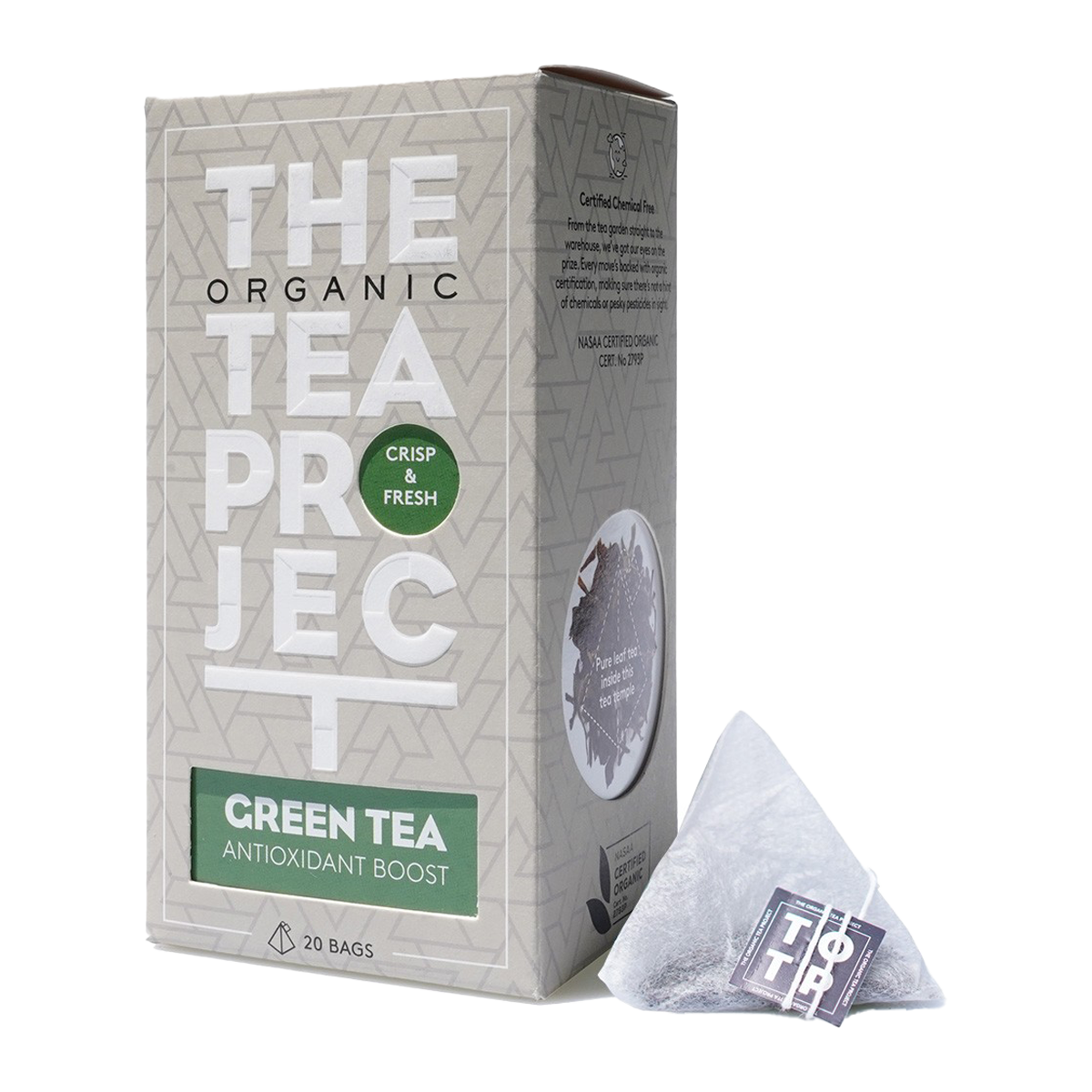 The Organic Tea Project Green Tea Organic Teabags x20 50g