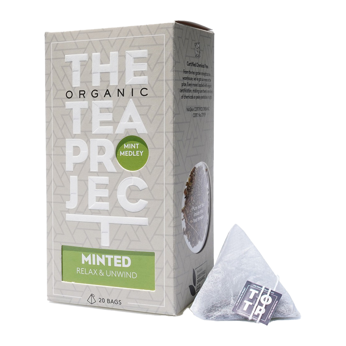 The Organic Tea Project Minted Organic Tea Bags 40g