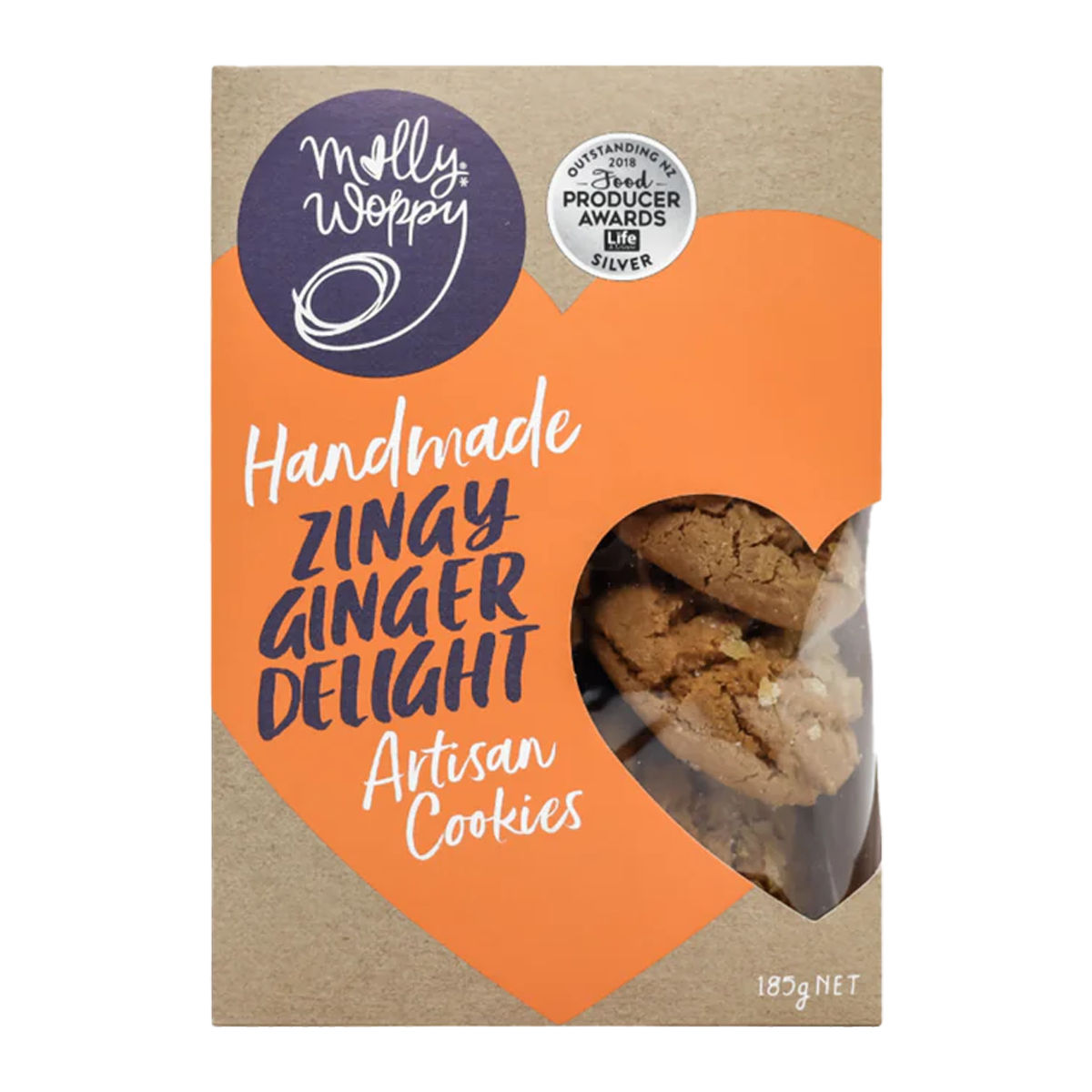 Molly Woppy Artisan Cookies Zingy Ginger Delight 185g