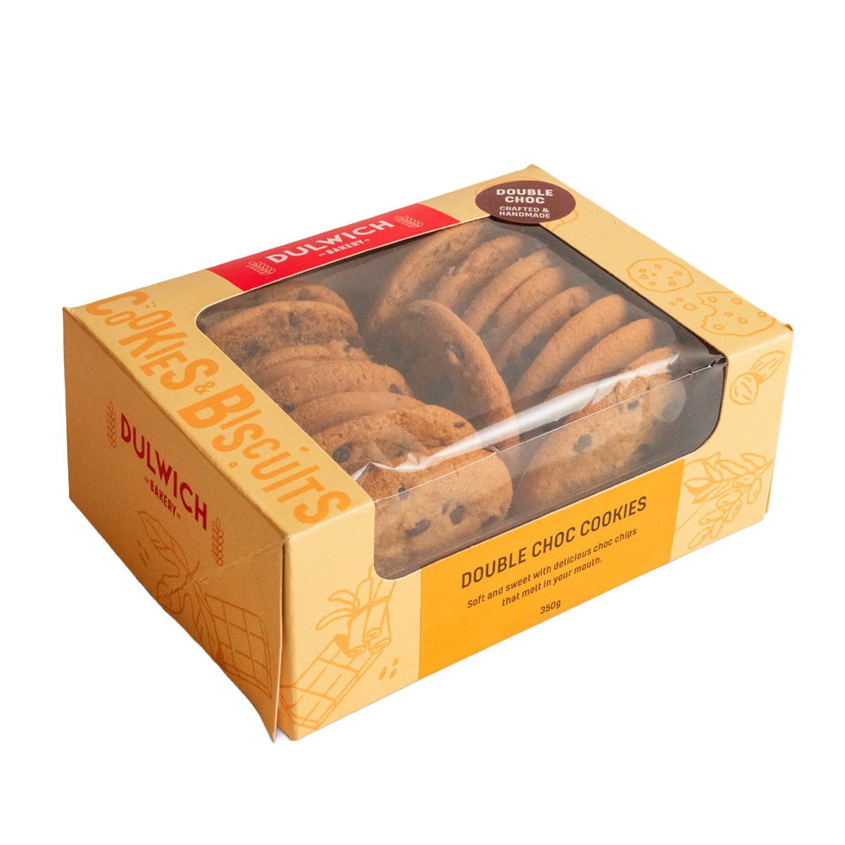 Dulwich Bakery Double Choc Chip Biscuits 350g