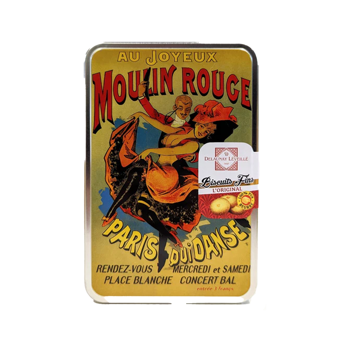 Delauny Leveille Moulin Rouge Biscuit Tin 300g