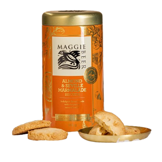 Maggie Beer Biscuits Almond Marmalade Tin 160g