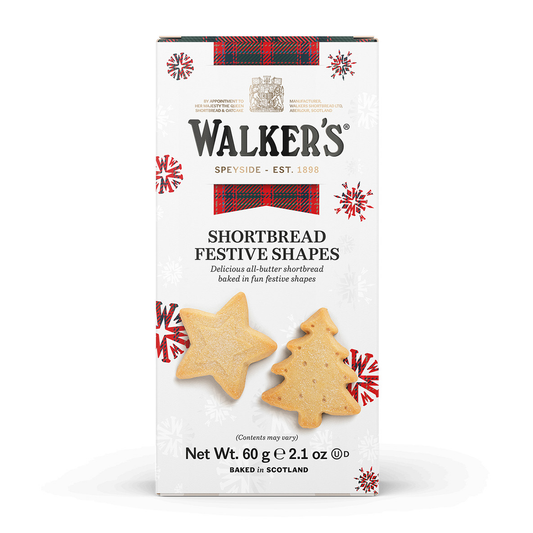 Walkers Festive Shapes Shortbread Box 60g