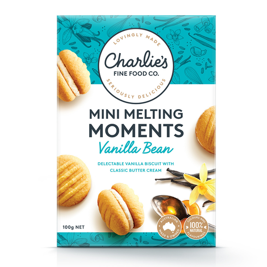 Charlie's Mini Melting Moments Vanilla Bean 100g