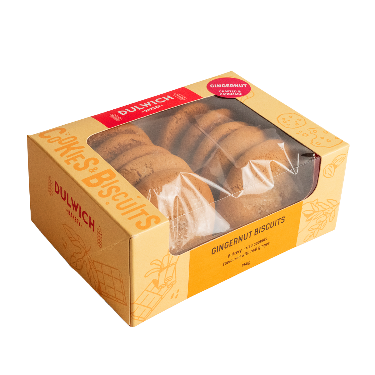 Dulwich Bakery Gingernut Biscuits 350g