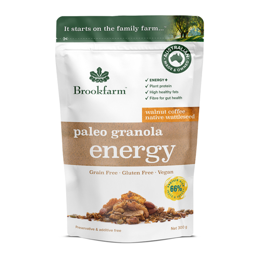 Brookfarm Energy Paleo Granola, Walnut, Coffee and Wattleseed 300g