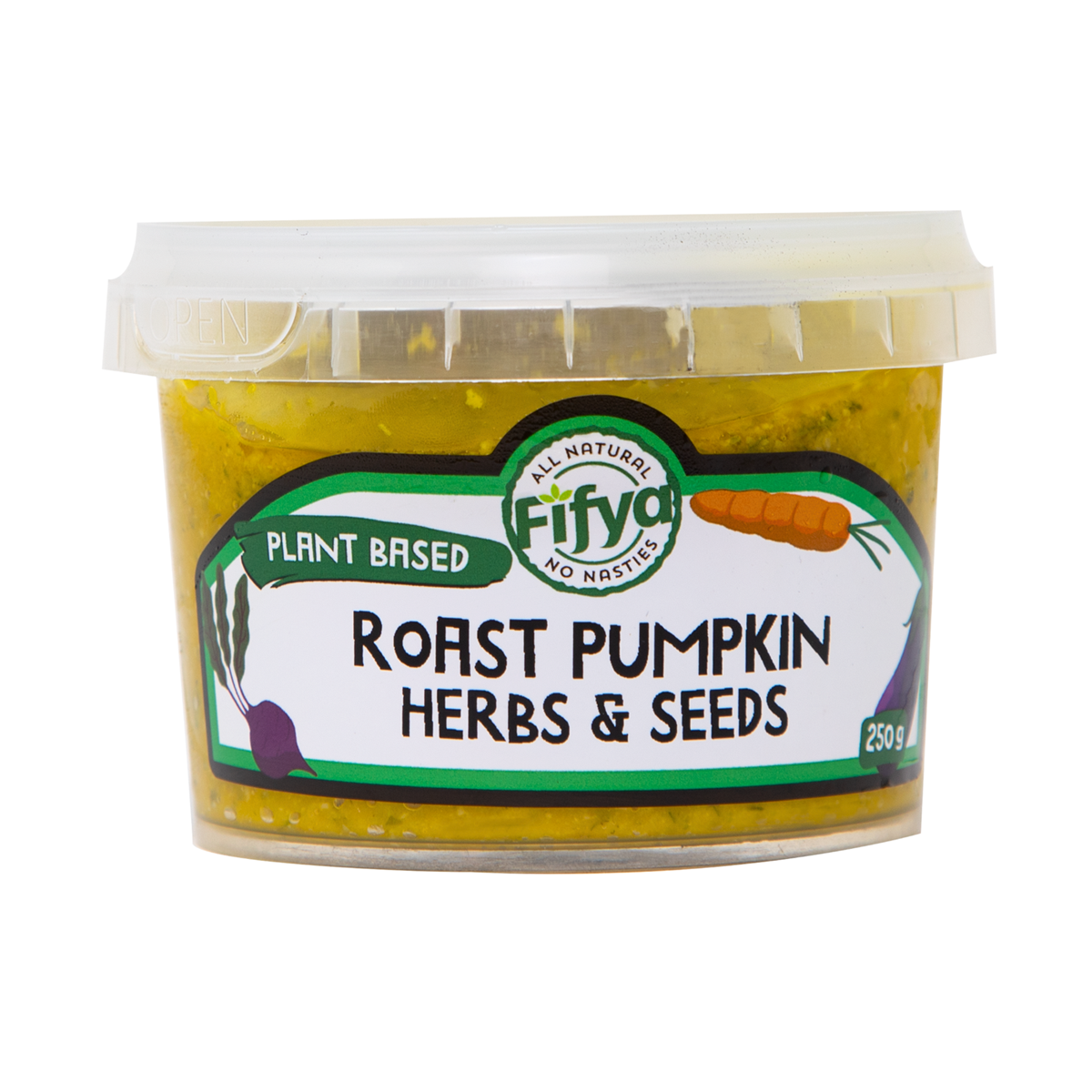 Fifya Vegan Roasted Pumpkin Fresh Herb and Pumpkin Seeds Dips 250g