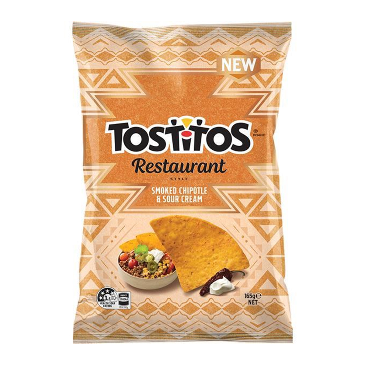 Tostitos Restaurant Corn Chips Chipotle 165g