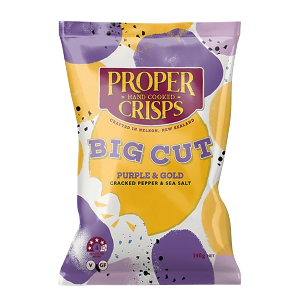 Proper Crisps Big Cut Purple & Gold 140g